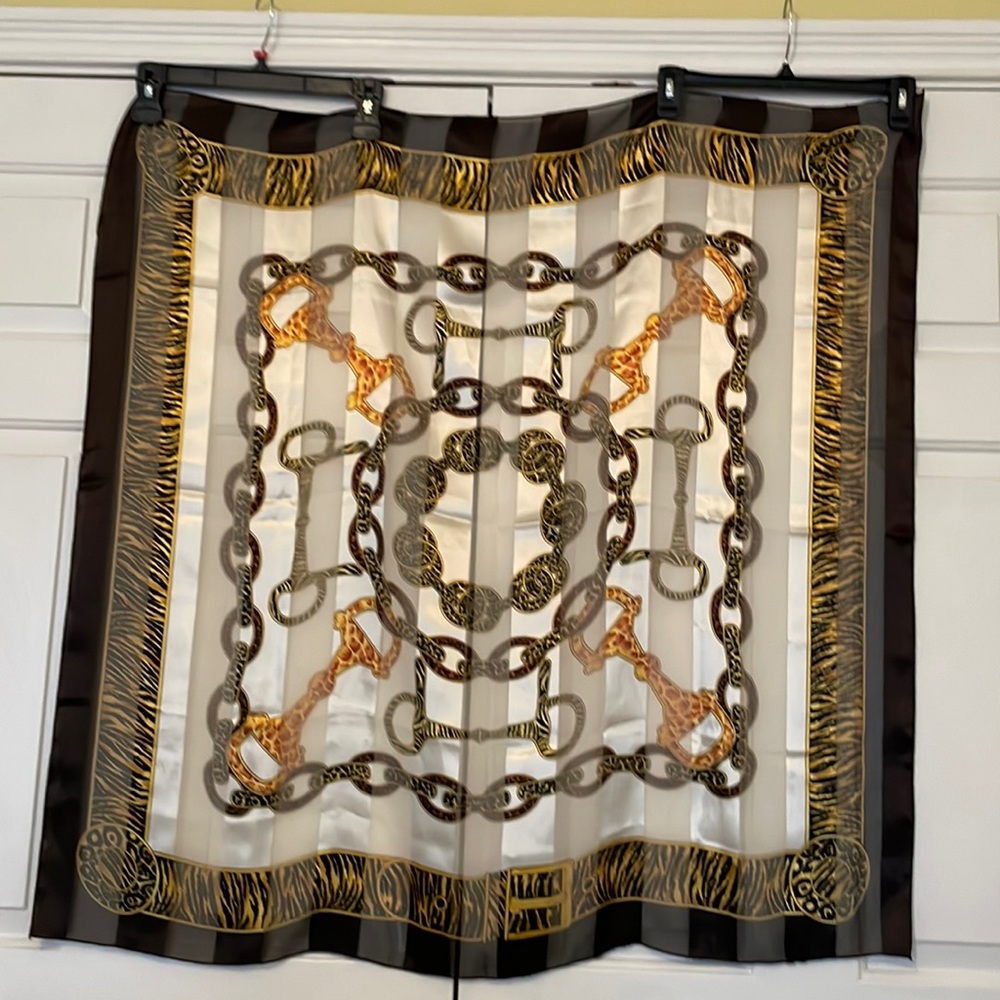 Jungle Print Vintage Equestrian Scarf